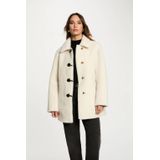 Morgan - Tussenmantel - Beige - Klassieke Mantel - Normale Pasvorm