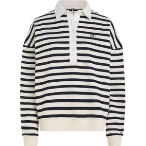 Tommy Hilfiger gestreepte sweater marine/ecru