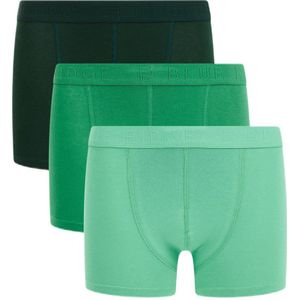 WE Fashion boxershort - set van 3 groen/zachtgroen