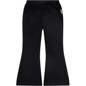 Stains&Stories flared casual broek zwart
