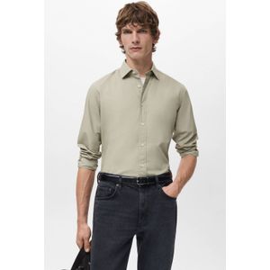 Mango Man Regular casual overhemd beige