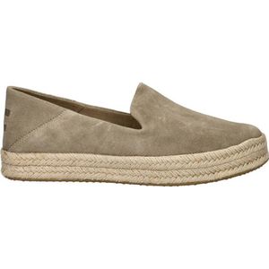 Toms Carolina suède espadrilles taupe
