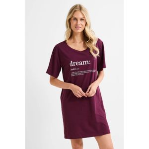 Dreamcovers - Nachthemd - Donkerrood