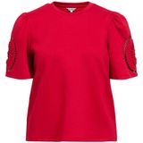 OBJECT - OBJDorina - T-shirt - Rood - Losse Pasvorm - Kwartmouw