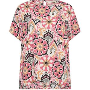 Wasabiconcept top met all over print roze