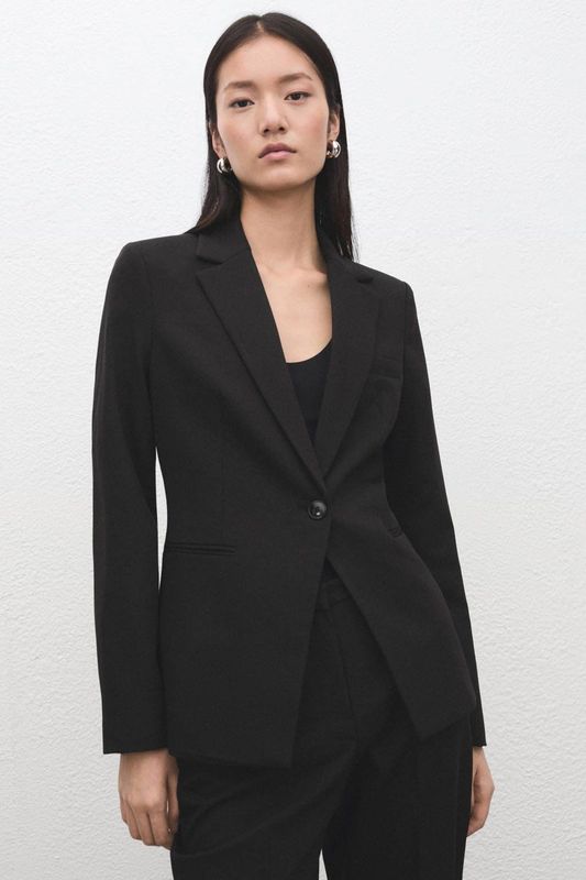 MANGO Blazers 'BOREAL'  zwart