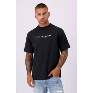 BLACK BANANAS oversized T-shirt SIGNATURE met logo zwart