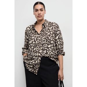Mango blouse donkerbruin