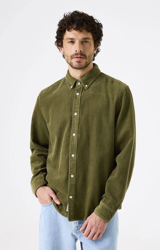 Garcia Heren overshirt groen (Maat: S) - Effen