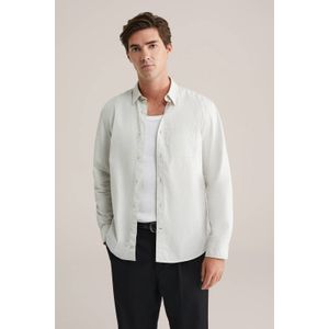 WE Fashion - Relaxed Fit - Overhemd - Ecru - Katoen