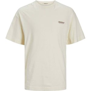 JACK & JONES ORIGINALS T-shirt met backprint beige