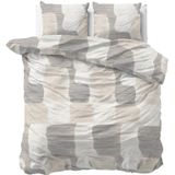 Sleeptime - Dekbedovertrek Dune - Grijs - 200x200x220 + 2 Kussenslopen 60x70