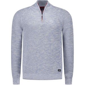 NZA - Blauwe - Katoenen Half Zip Trui
