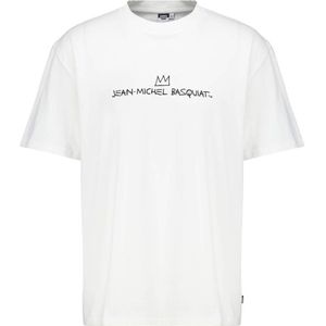 America Today T-shirt Elmar met backprint ecru