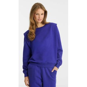 Anytime - Sweater - Blauw - Met Schoudervulling