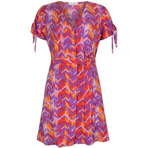 Lofty Manner jurk met all over print Karsina paars/oranje/rood