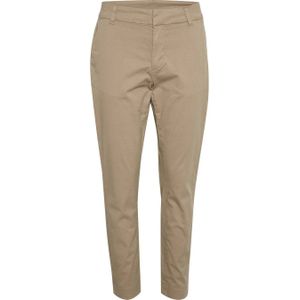 Kaffe cropped regular fit pantalon KAmette camel