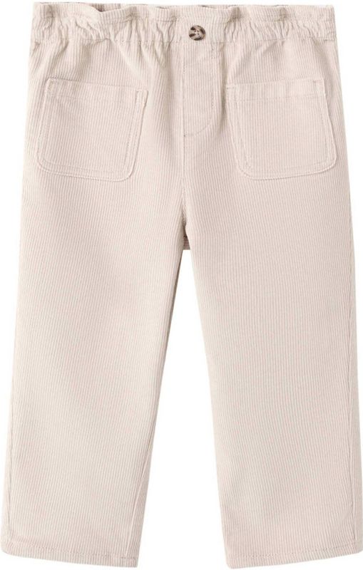 Mango Kids corduroy casual broek beige