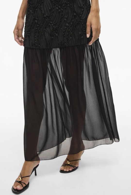 VILA maxi jurk zwart