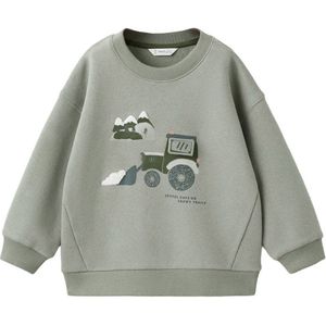 Mango Kids sweater lichtgroen