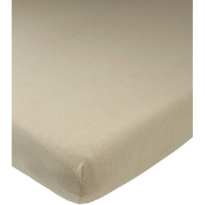 Meyco Baby Uni hoeslaken ledikant - taupe - 60x120cm