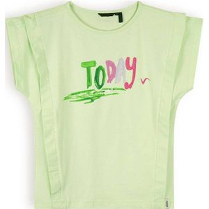 NONO T-shirt Kiam met Tekst Lichtgroen