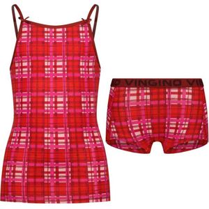 Vingino - Top - Ruitpatroon - Meisjes - Stretchkatoen