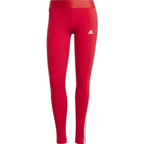 adidas Sportswear high waist slim fit legging 3S LEG met logo rood