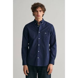 GANT regular fit overhemd met logo en borduursels marine