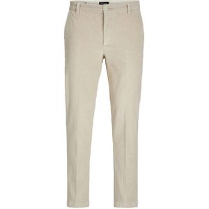 JACK & JONES PANTS STUDIO corduroy tapered fit chino JPSTACE beige