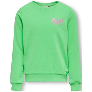 KIDS ONLY GIRL sweater KOGSOPHIE met backprint groen/roze