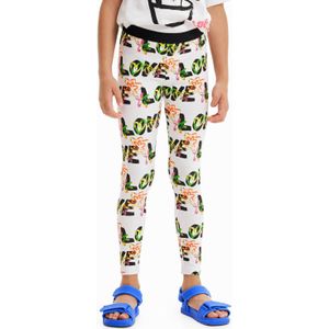 Desigual legging met all over print ecru