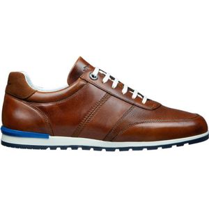 Van Lier Anzano leren sneakers bruin cognac