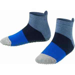 FALKE Colour Block sokken met anti-slip noppen blauw/donkerblauw