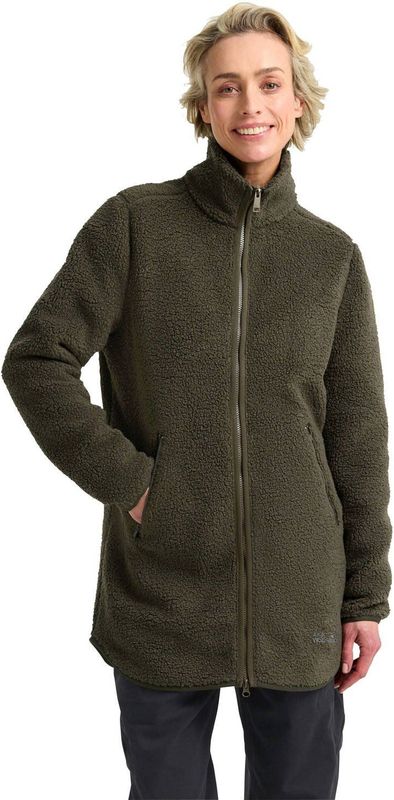 Jack Wolfskin - High Curl Coat - Fleecevest - Olijfgroen