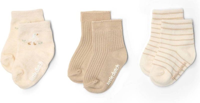 Little Dutch sokken - set van 3 beige