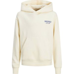 JACK & JONES JUNIOR hoodie JORSANTORINI met backprint offwhite