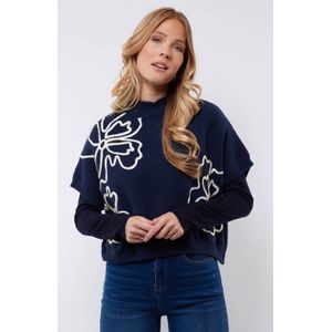 C&S The Label - Gebreide Trui - Donkerblauw