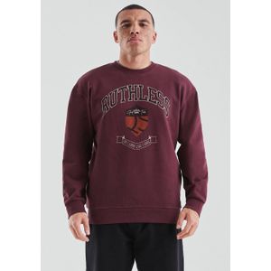 Sweatshirt - Katoen - Met Opvallende Print - Gewassen Afwerking