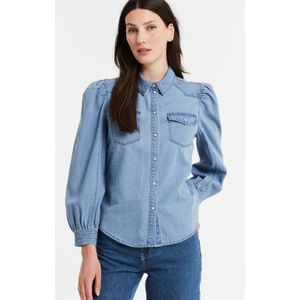 ONLY denim blouse ONLMALLORY light blue denim