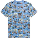 POLO Ralph Lauren slim fit T-shirt met all over print blauw