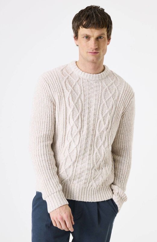 GARCIA - Effen Trui - Wit - Lange Mouw