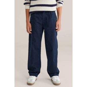 Blue Ridge - Jongens loose fit chino - Marineblauw - Katoen