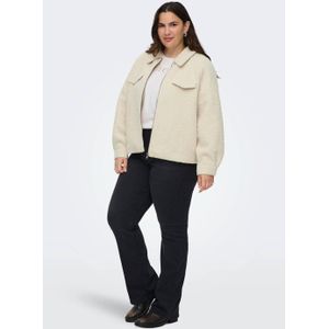 ONLY CARMAKOMA - Jas - Kort - Gespreide Kraag - Lange Mouwen - Polyester