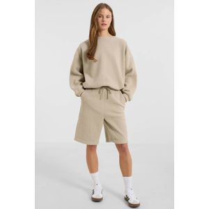 anytime teddy fleece short beige