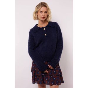 Fluresk - Zorina Knit - Trui - Midnight Blue - Dames