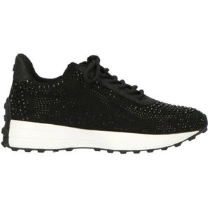 La Strada sneakers met steentjes zwart