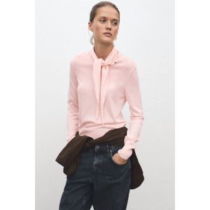 Mango gebreide trui met wol lichtroze