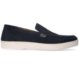 Manfield suède loafers donkerblauw