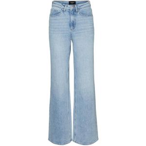 VERO MODA CURVE high waist flared jeans light blue denim